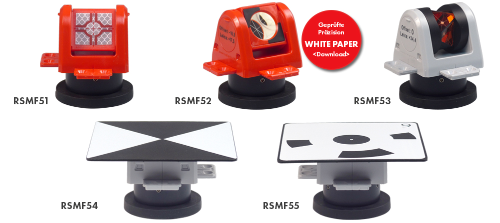 Referenzpunkt-Serie mit Magnettopf RSMF50 bis RSMF56